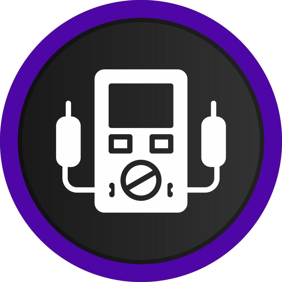 Voltmeter Creative Icon Design vector