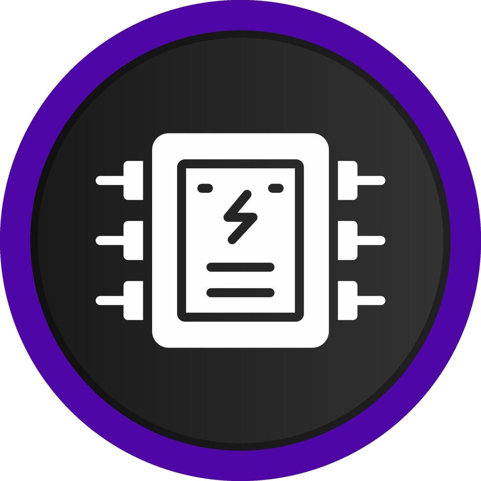 Electrical Panel Creative Icon Design vector