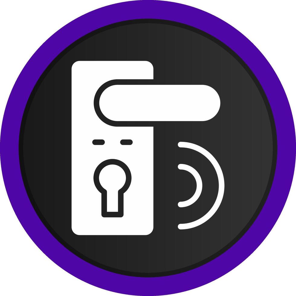 Door Lock Creative Icon Design vector
