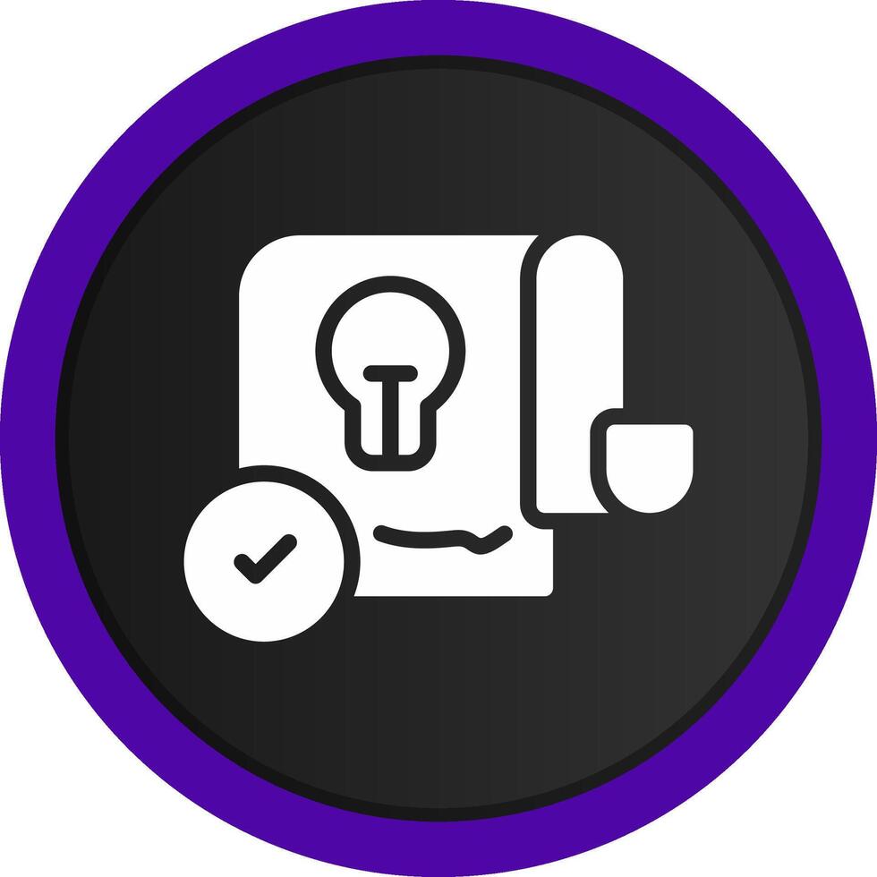 Patent Creative Icon Design vector
