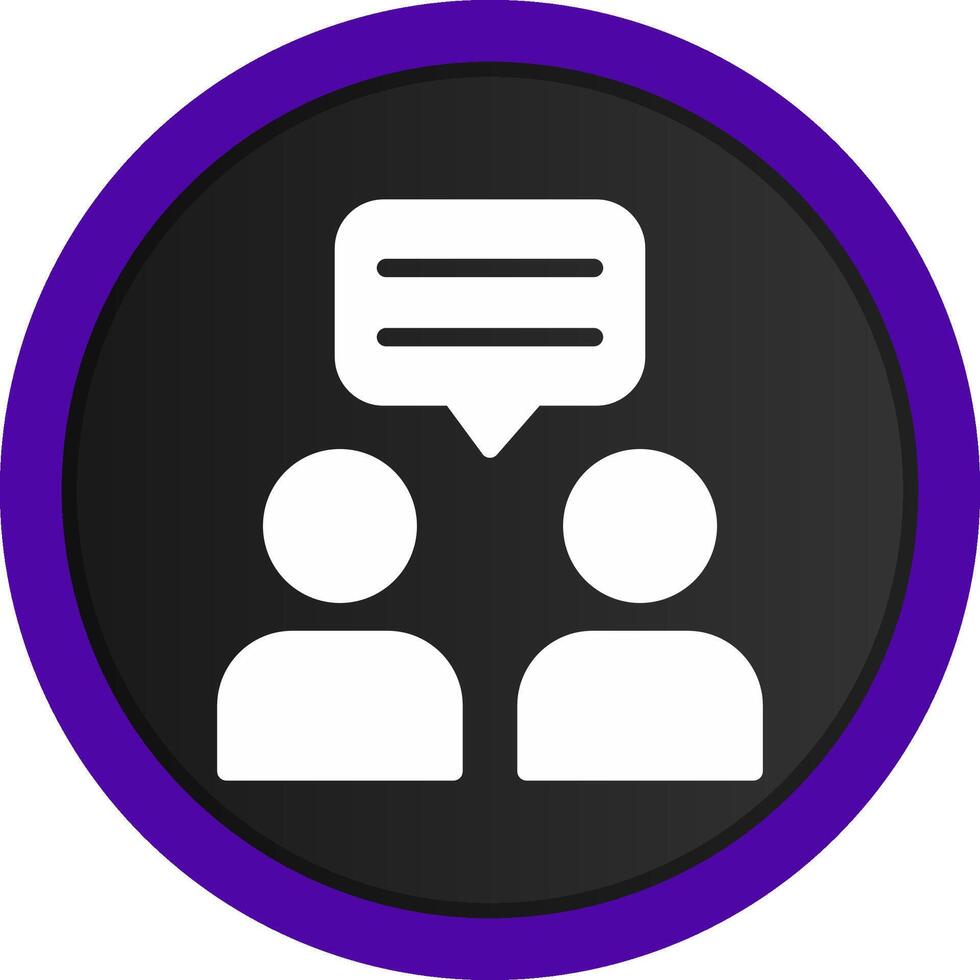 Dialogue Creative Icon Design vector