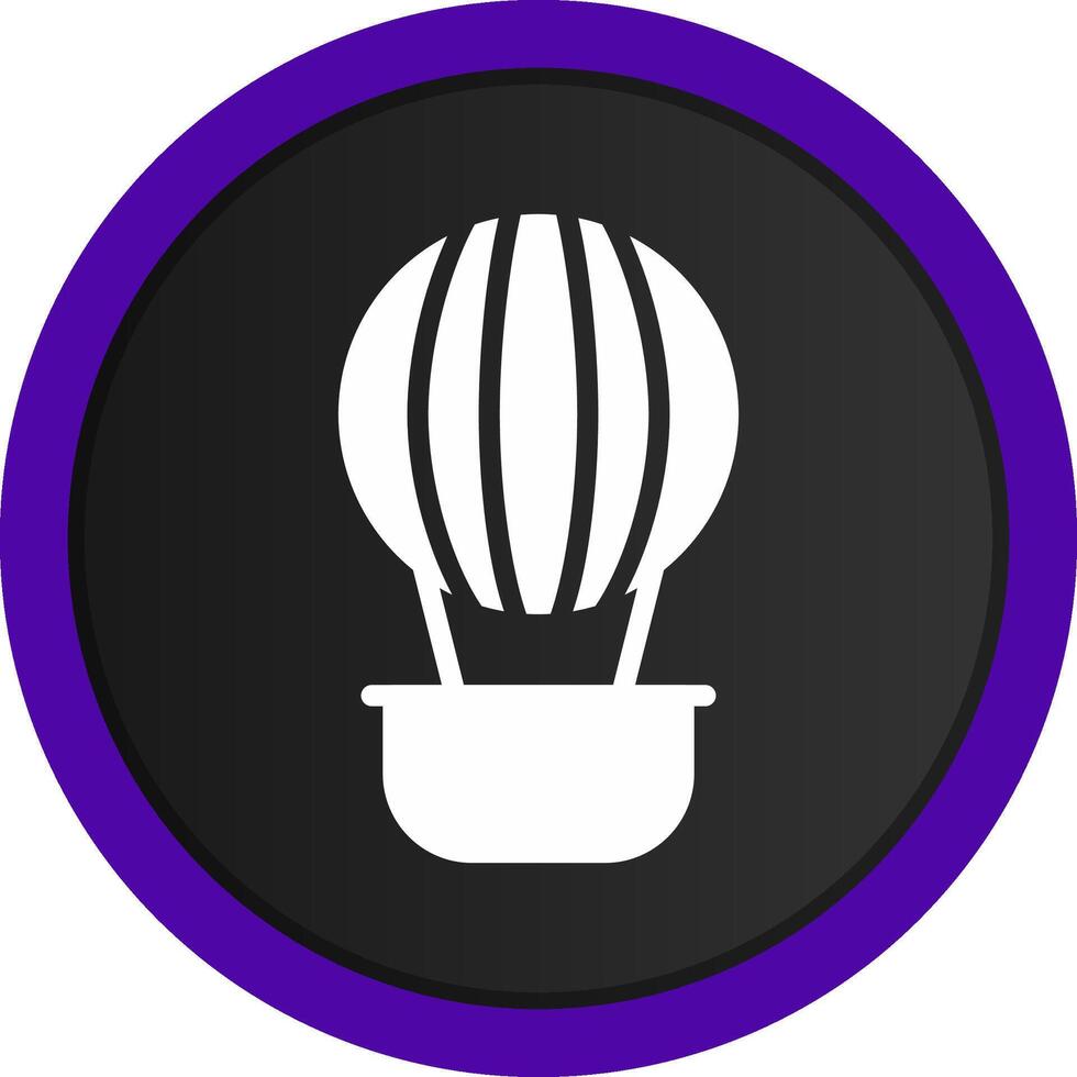 Hot Air Balloon Creative Icon Design vector