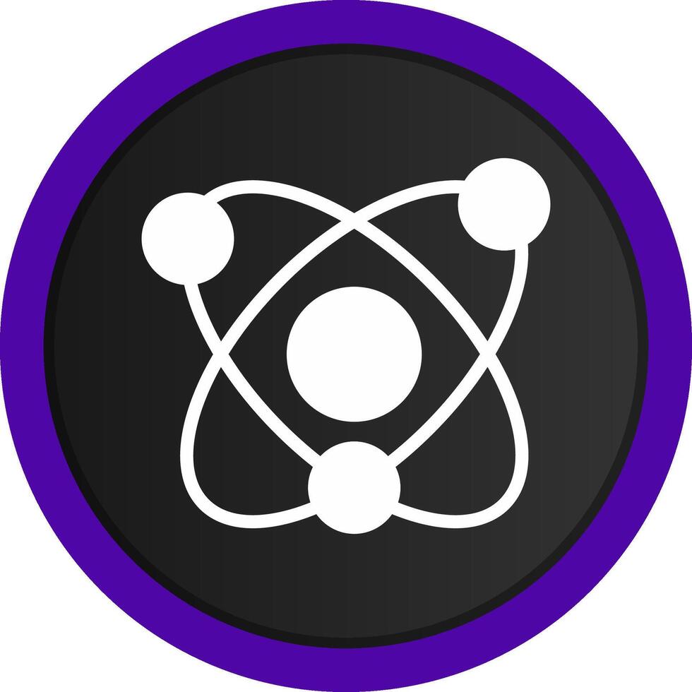 Atom Creative Icon Design vector