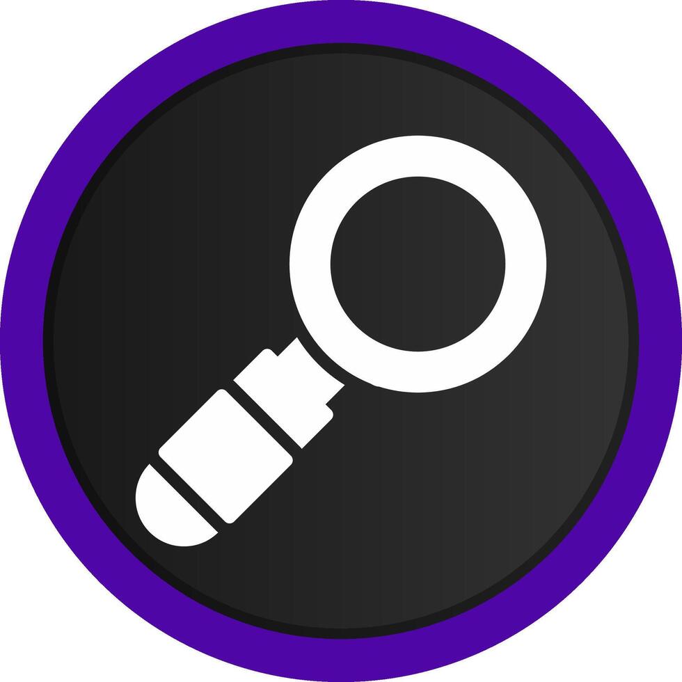 Magnifying Glass Creative Icon Design vector