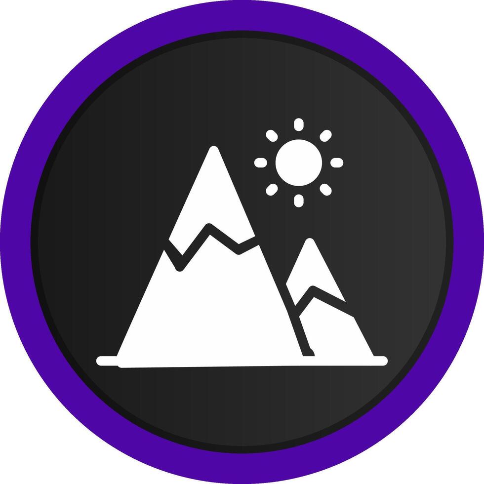 diseño de icono creativo de montaña vector