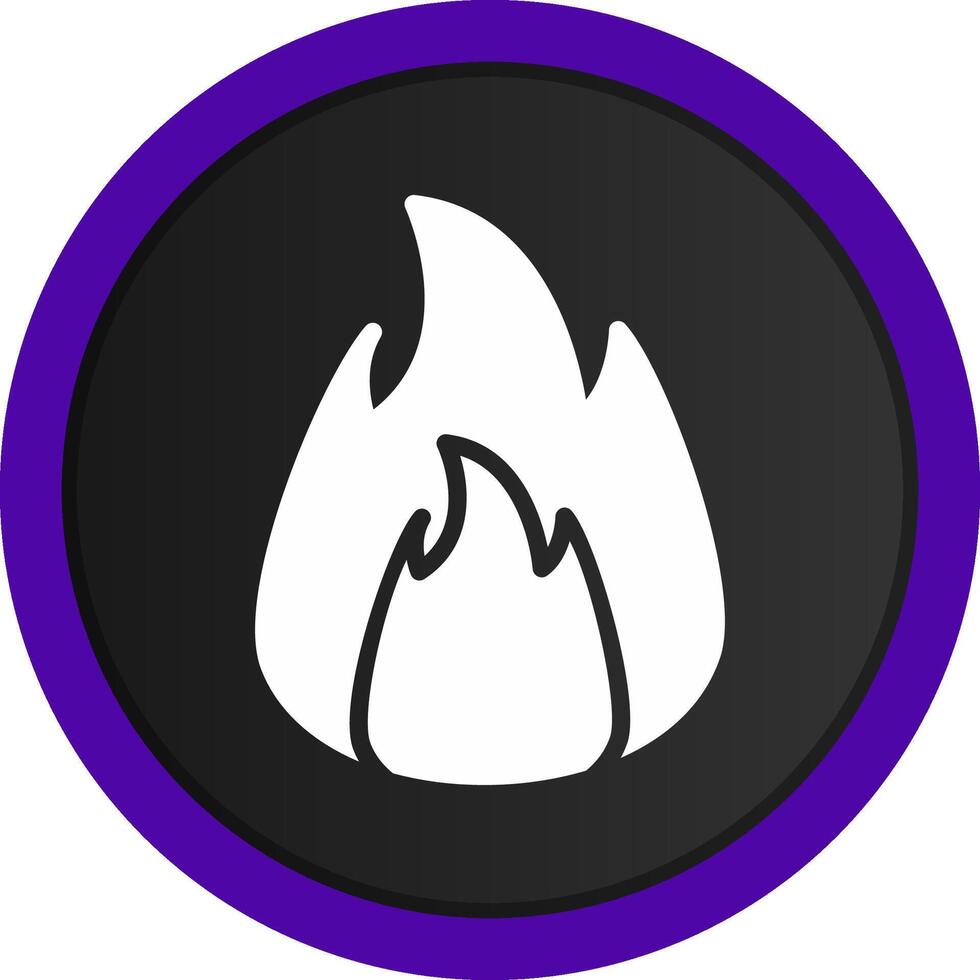 On Fire Creative Icon Design vector