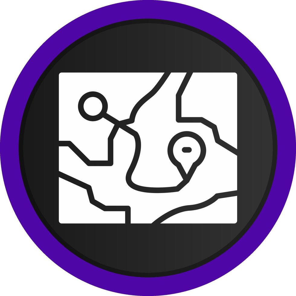 Map Creative Icon Design vector