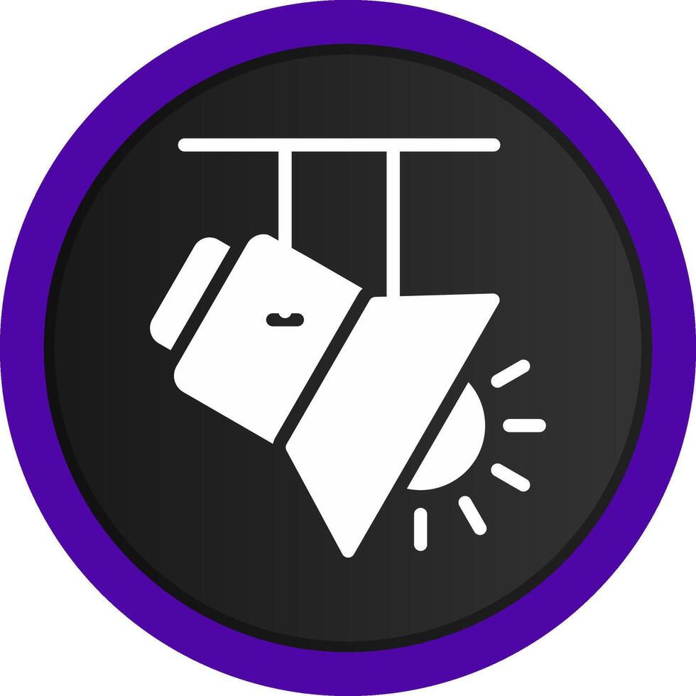 Spotlight Creative Icon Design vector