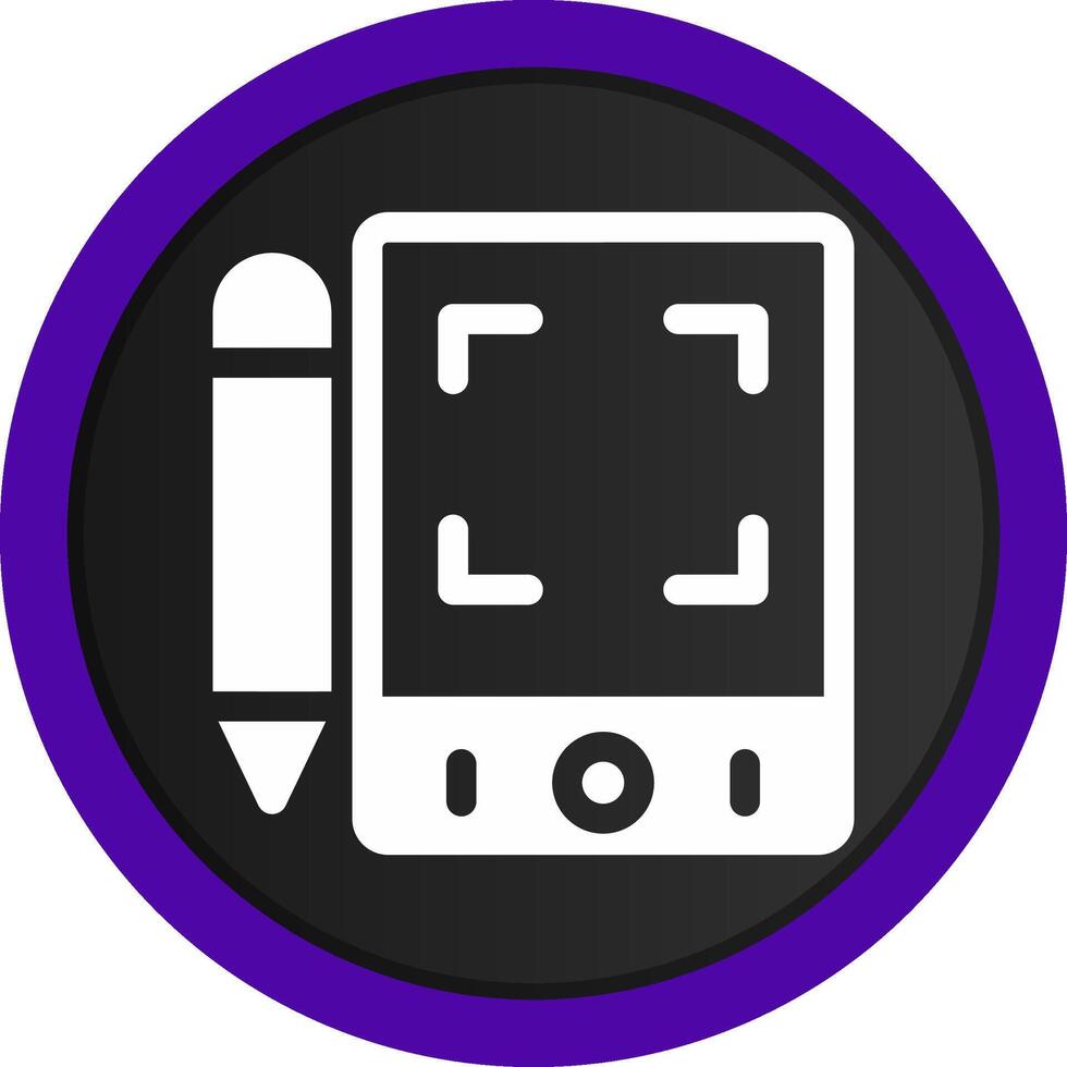 Pen Tablet Creative Icon Design vector
