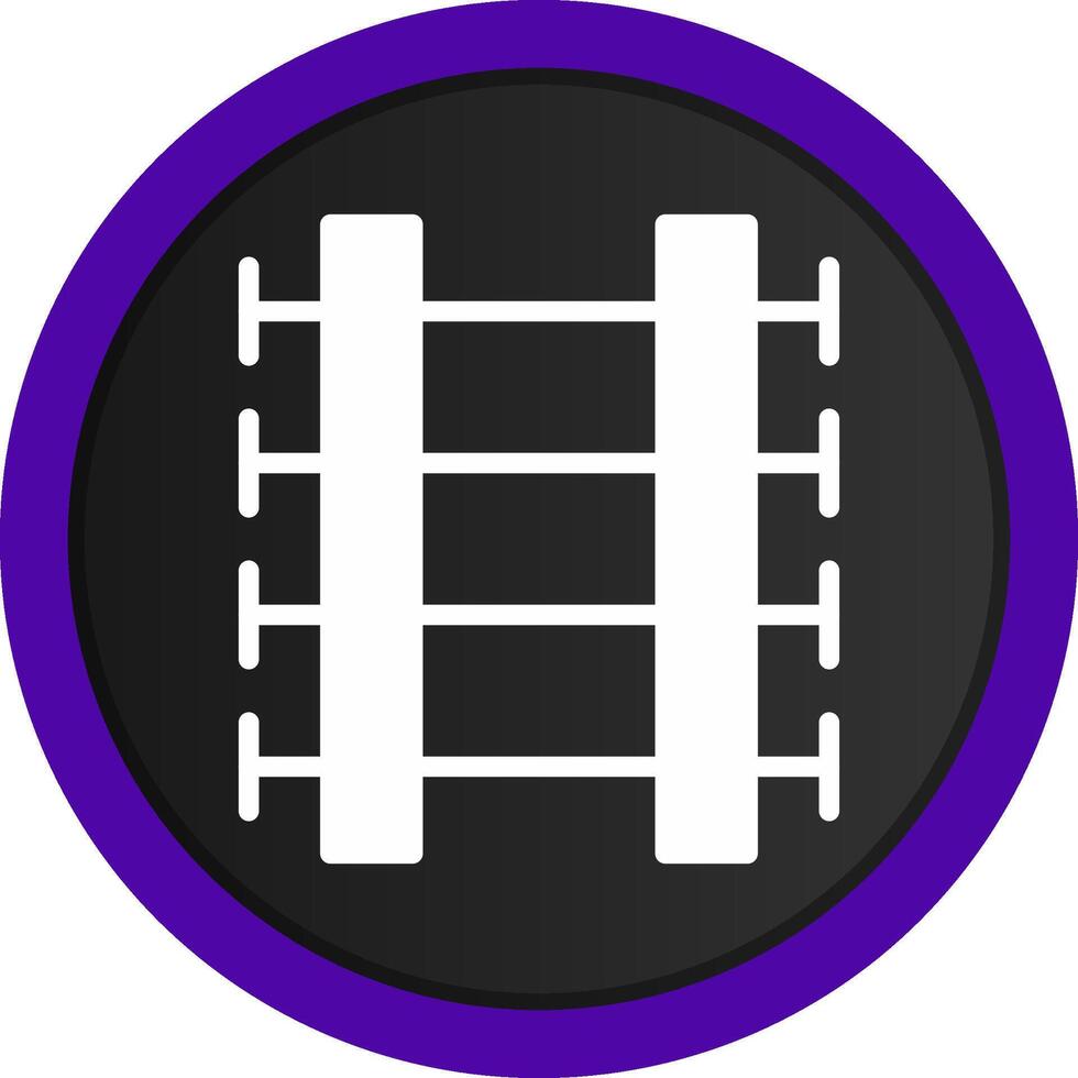 Train Tracks Creative Icon Design vector