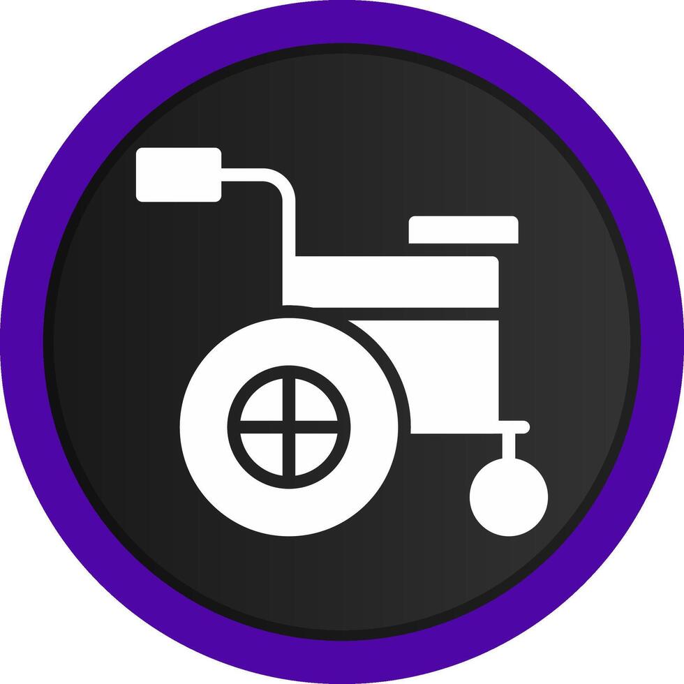 Wheelchair Creative Icon Design vector