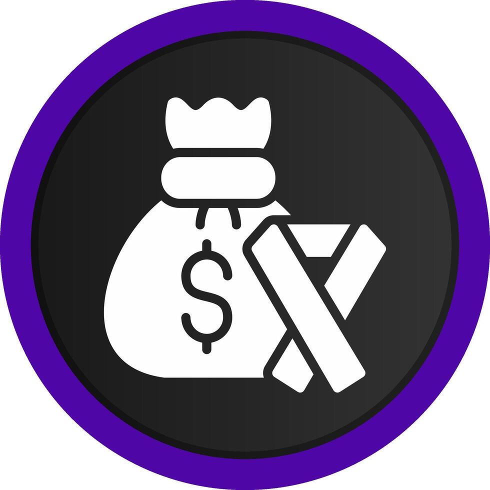 Money Bag Creative Icon Design vector