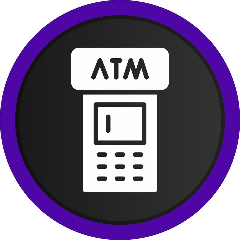 ATM Machine Creative Icon Design vector