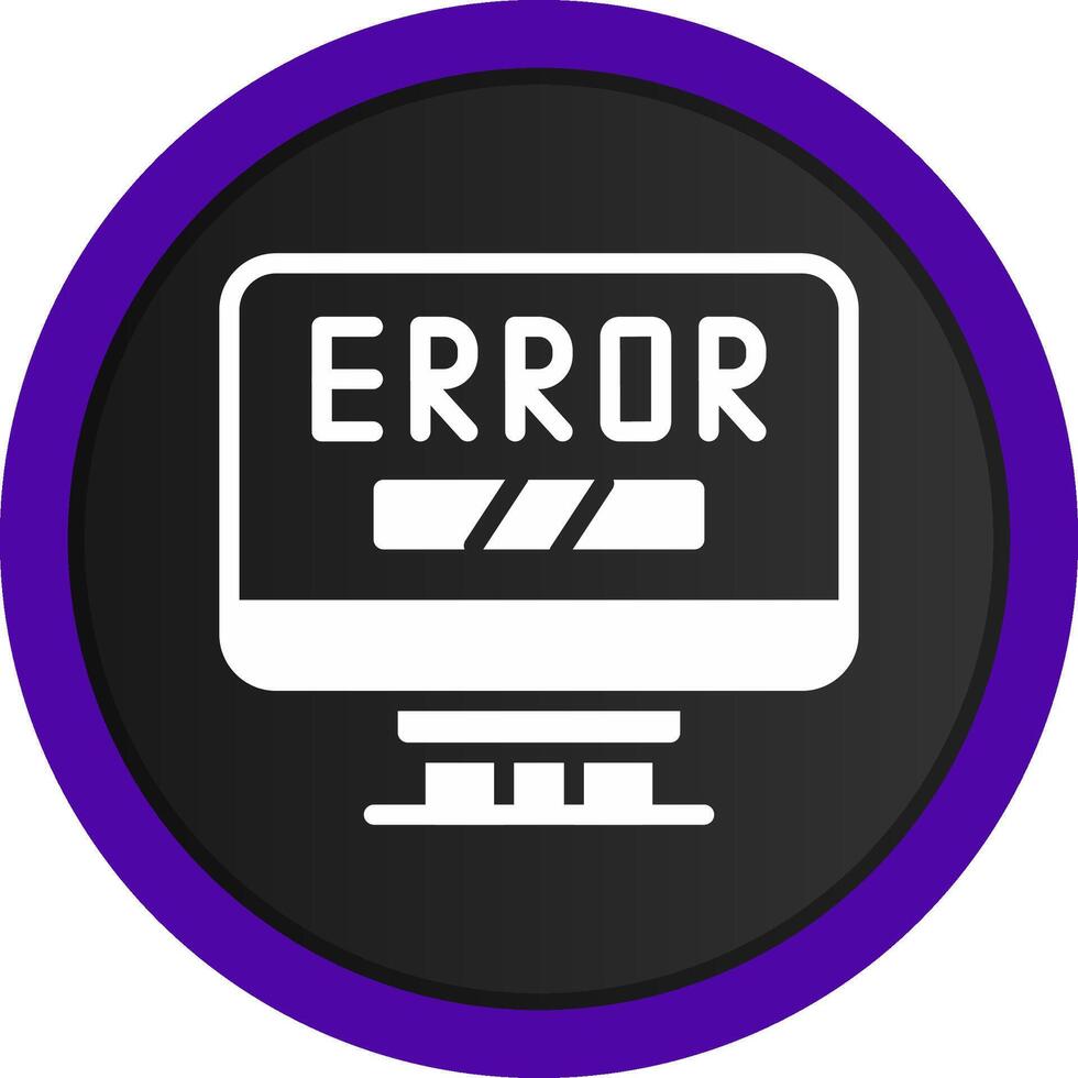 Error Creative Icon Design vector