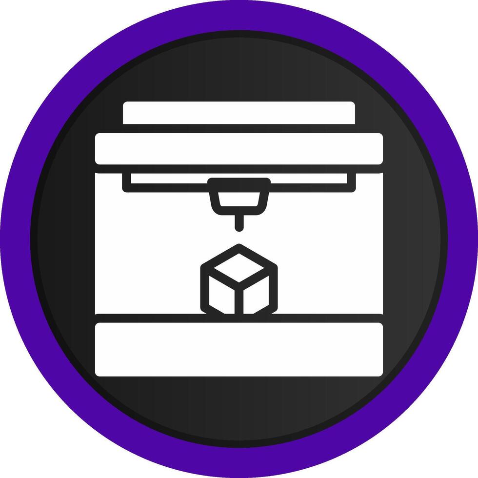 3D Printing Creative Icon Design vector