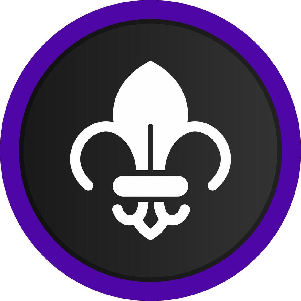 Fleur De Lis Creative Icon Design vector