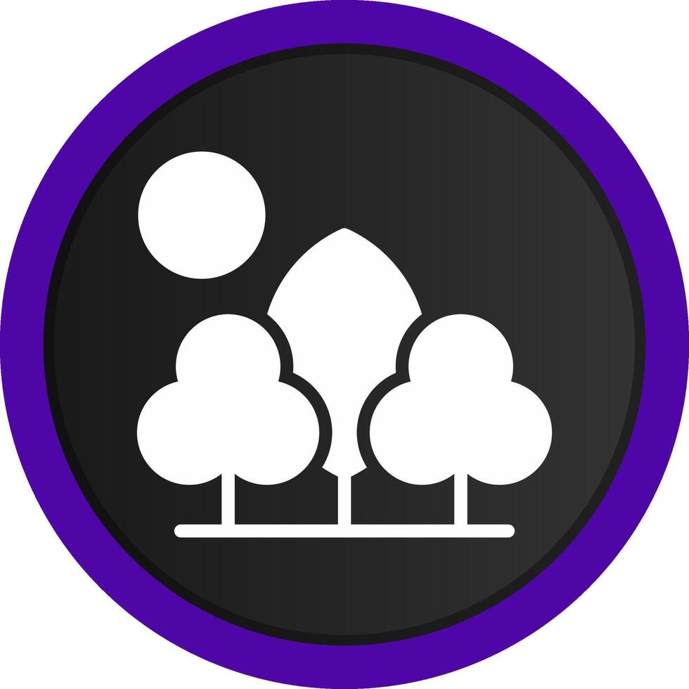 Tree Landscape Creative Icon Design vector