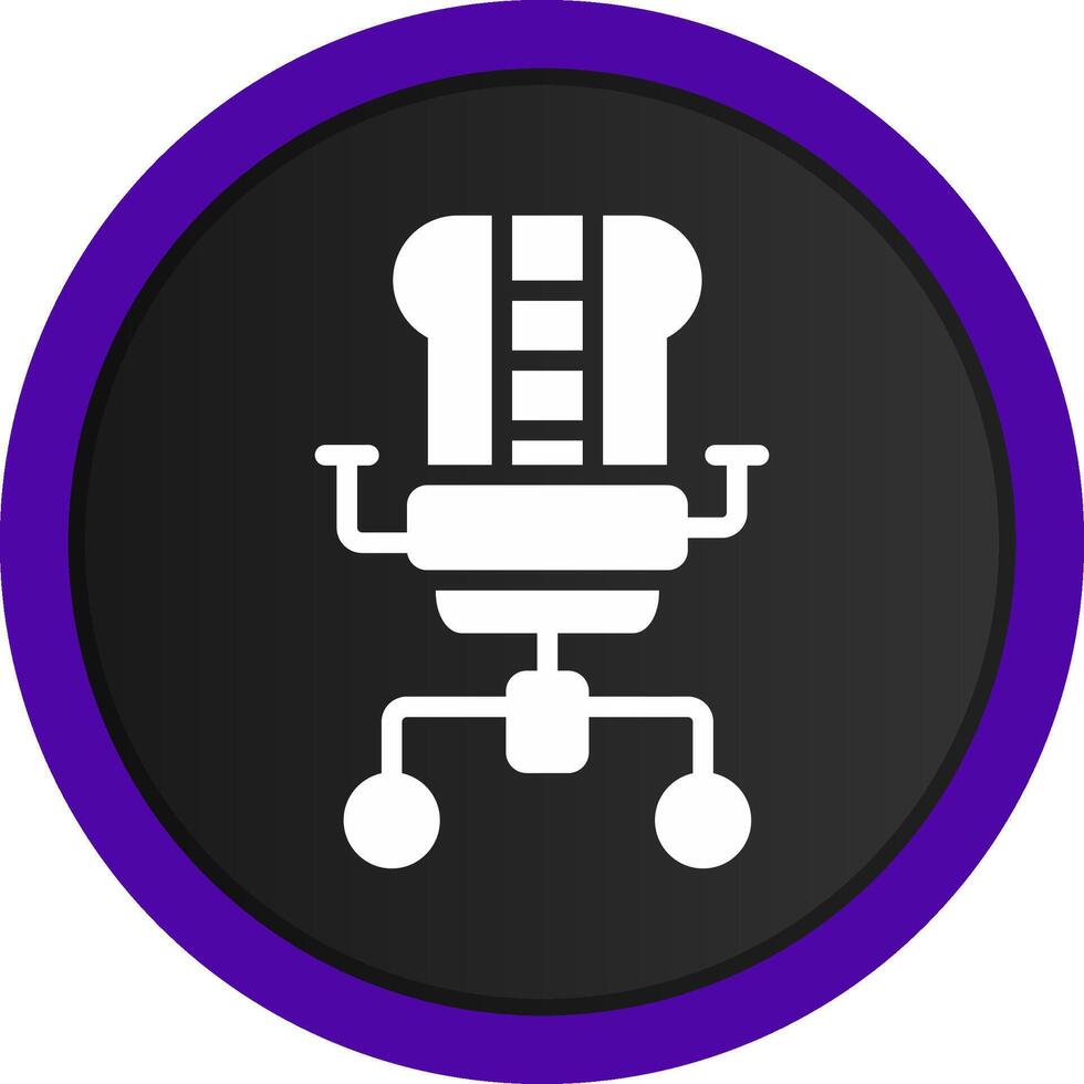 Gaming Chair Creative Icon Design vector