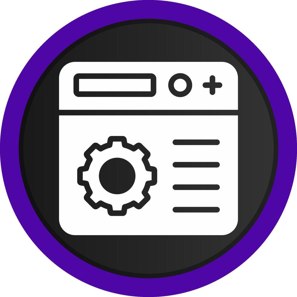 Setting Creative Icon Design vector