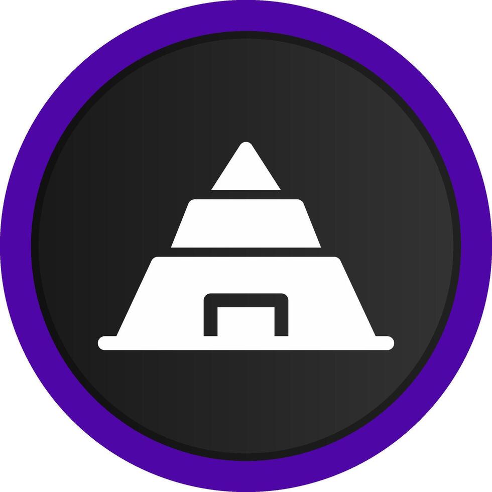 Pyramid Creative Icon Design vector