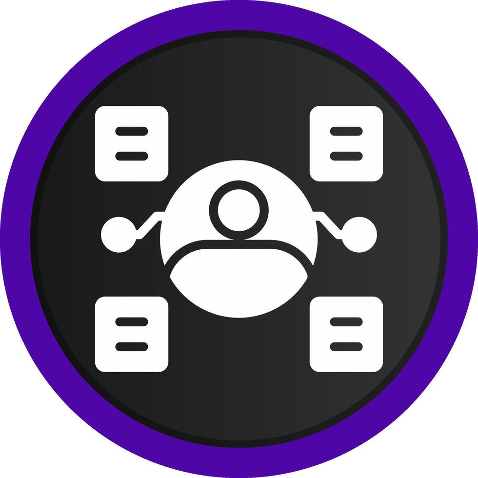 User Predictions Creative Icon Design vector