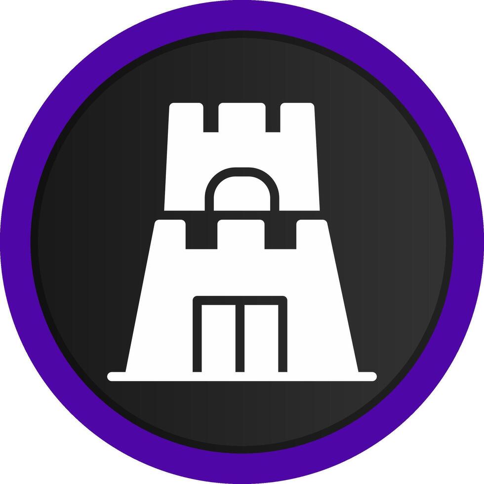 Castle Toy Creative Icon Design vector