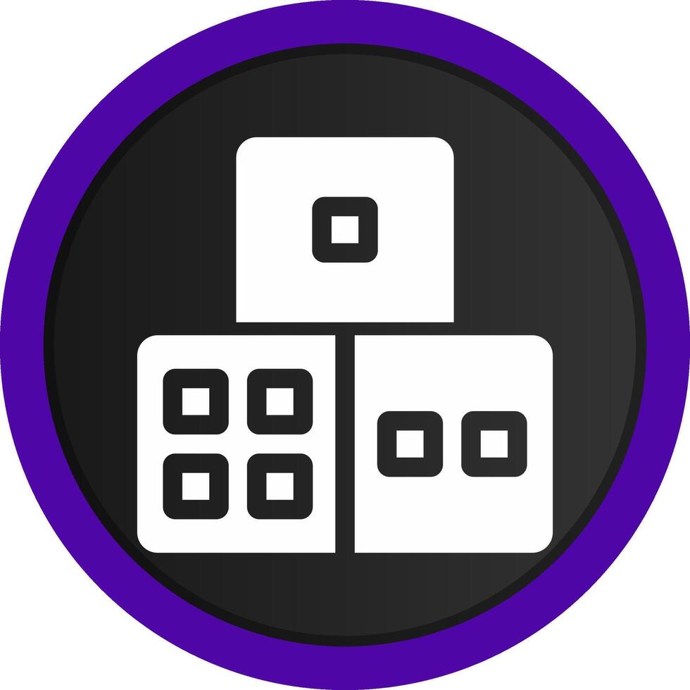 Dice Creative Icon Design vector