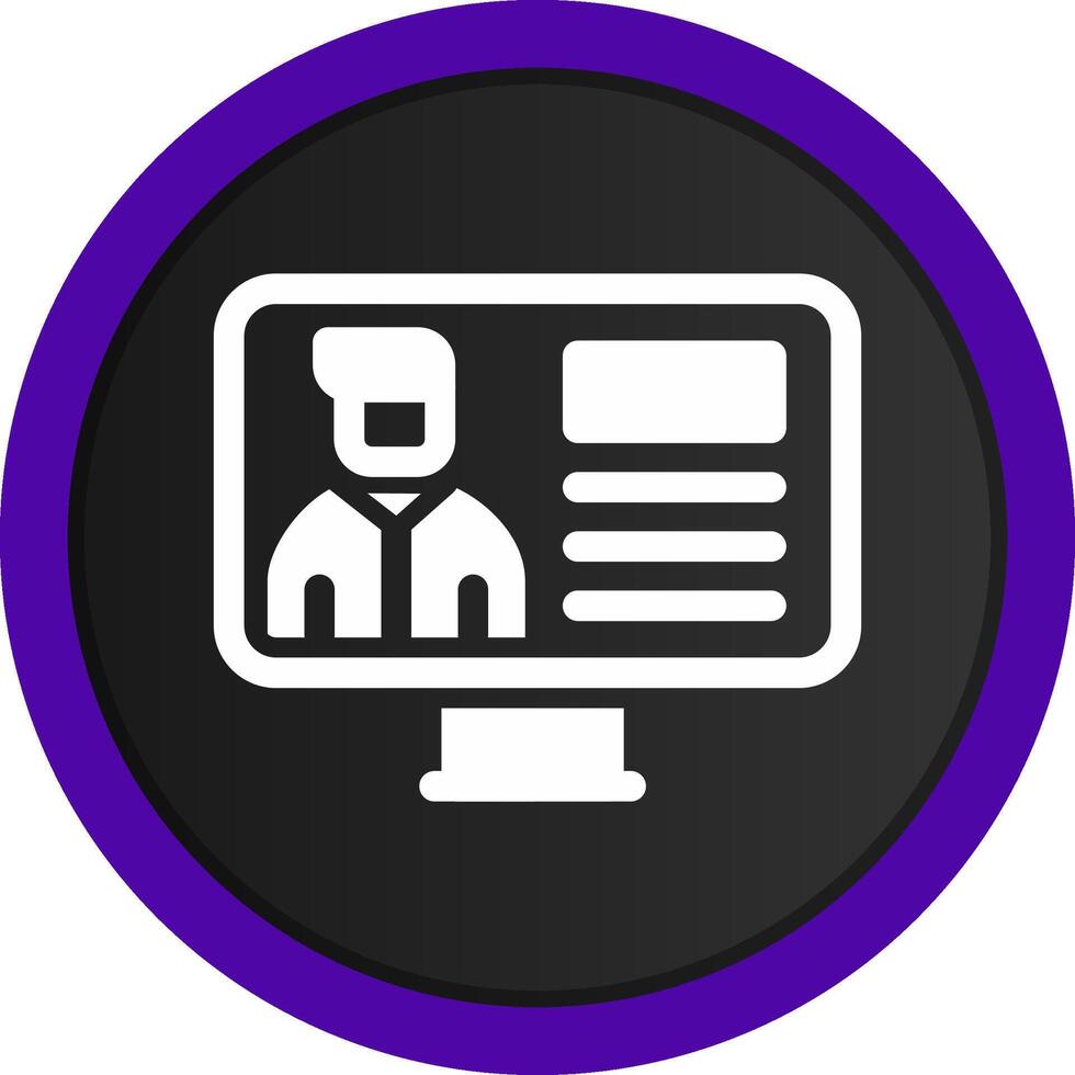 Online Lecture Creative Icon Design vector