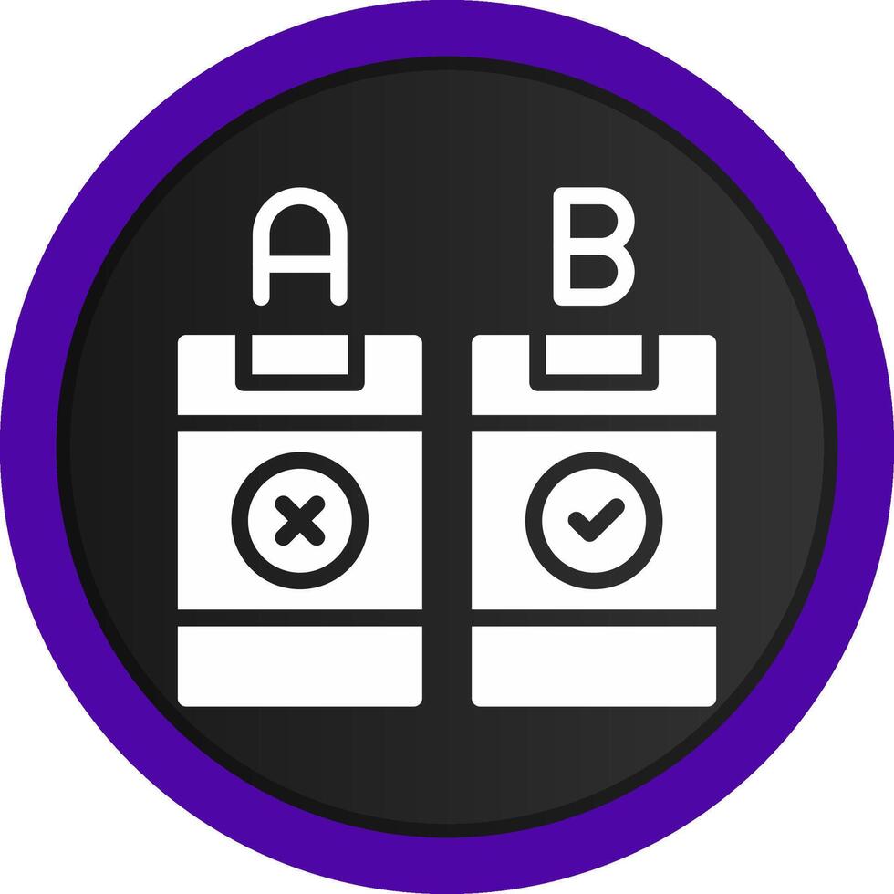 AB Testing Creative Icon Design vector