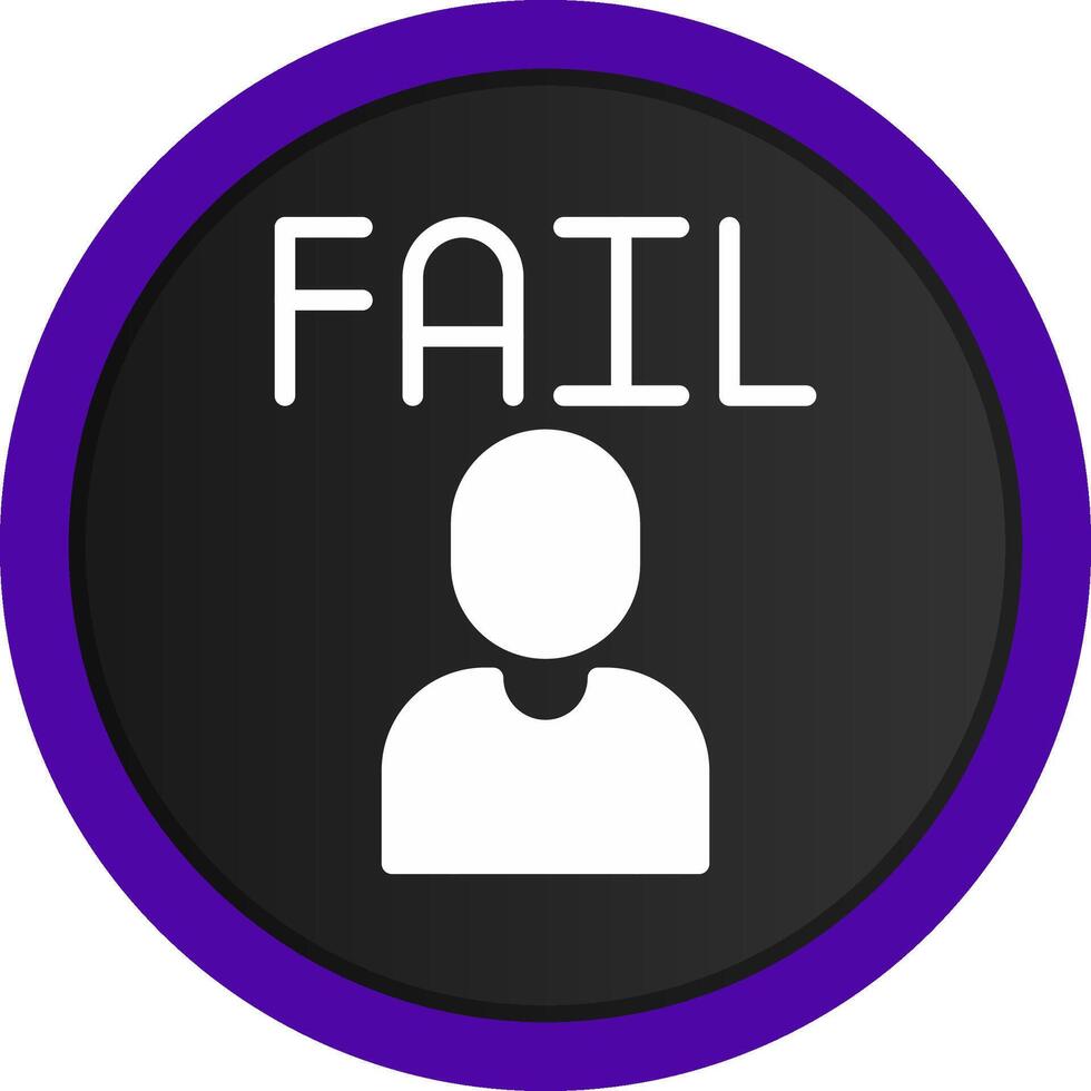 Fail Creative Icon Design vector