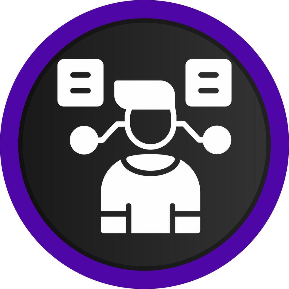 User Predictions Creative Icon Design vector