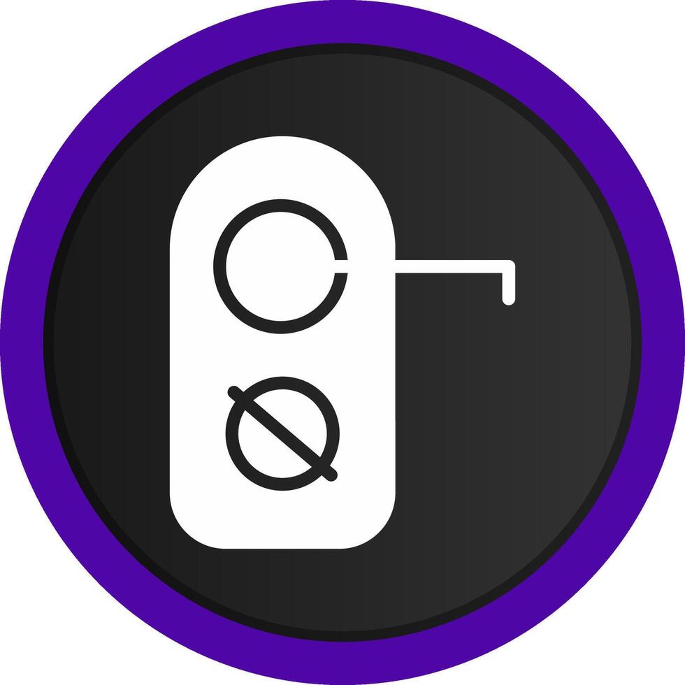 Do Not Disturb Creative Icon Design vector