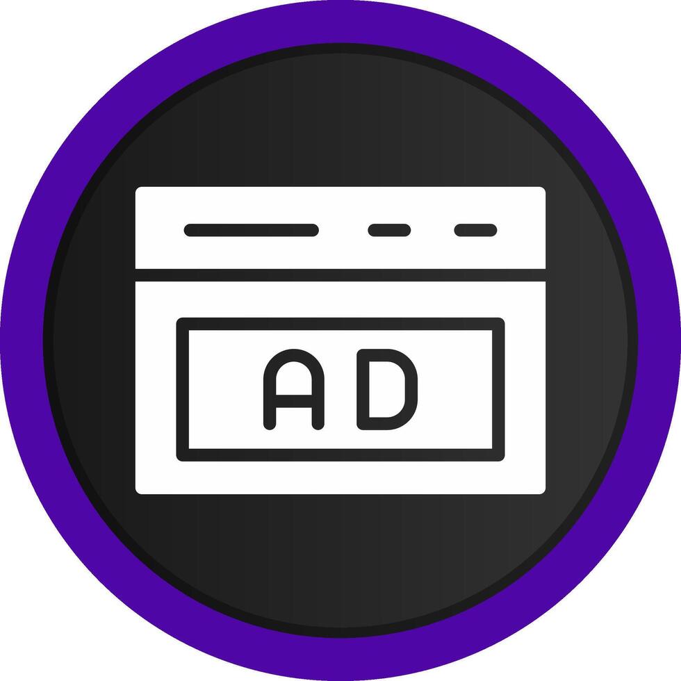 Native Advertising Creative Icon Design vector