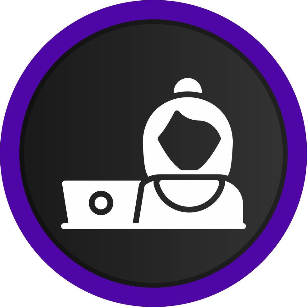 Hard At Work Creative Icon Design vector