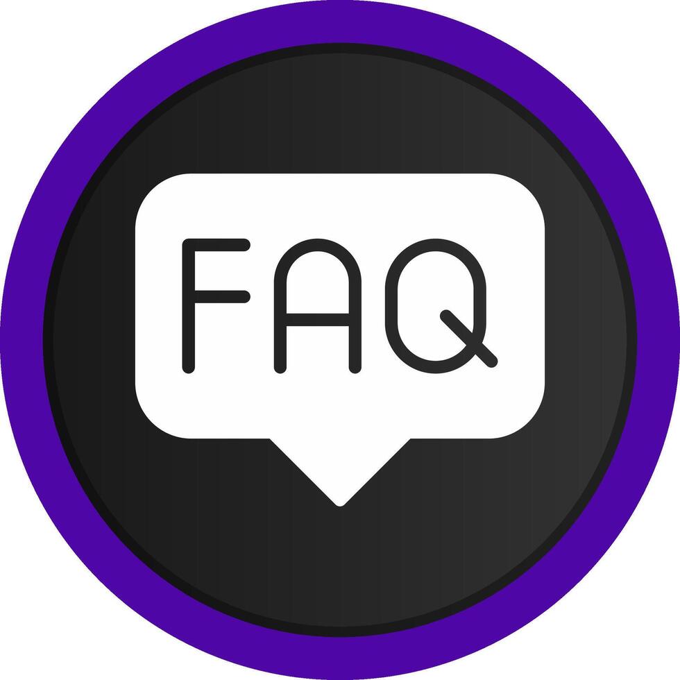 FAQ Creative Icon Design vector