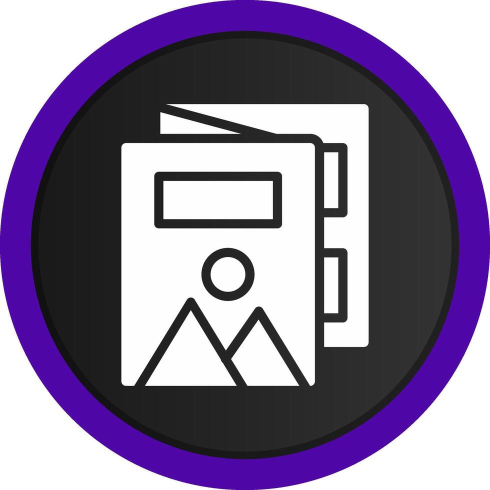 Magazine Creative Icon Design vector