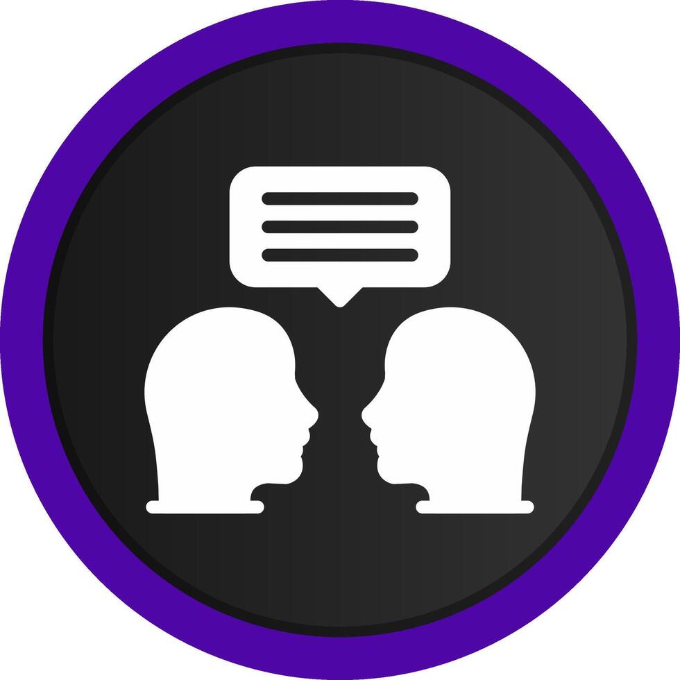 Face To Face Creative Icon Design vector