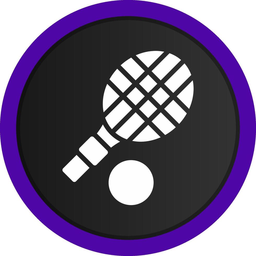 Tennis Racket Creative Icon Design vector