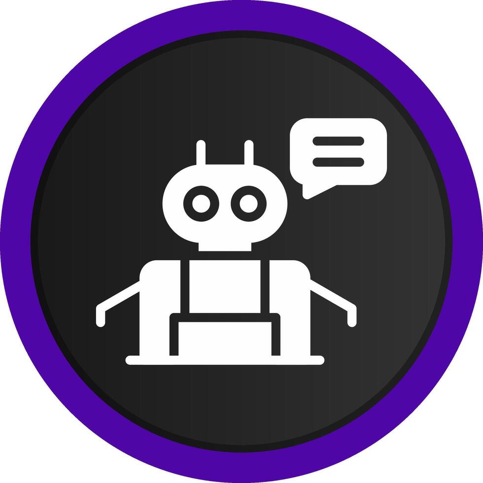 Chatbot Creative Icon Design vector