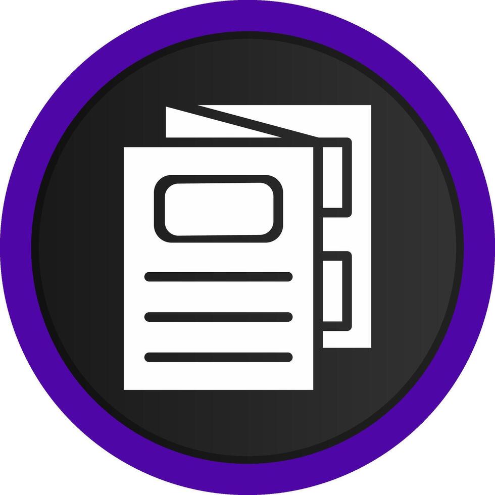 Brochure Creative Icon Design vector