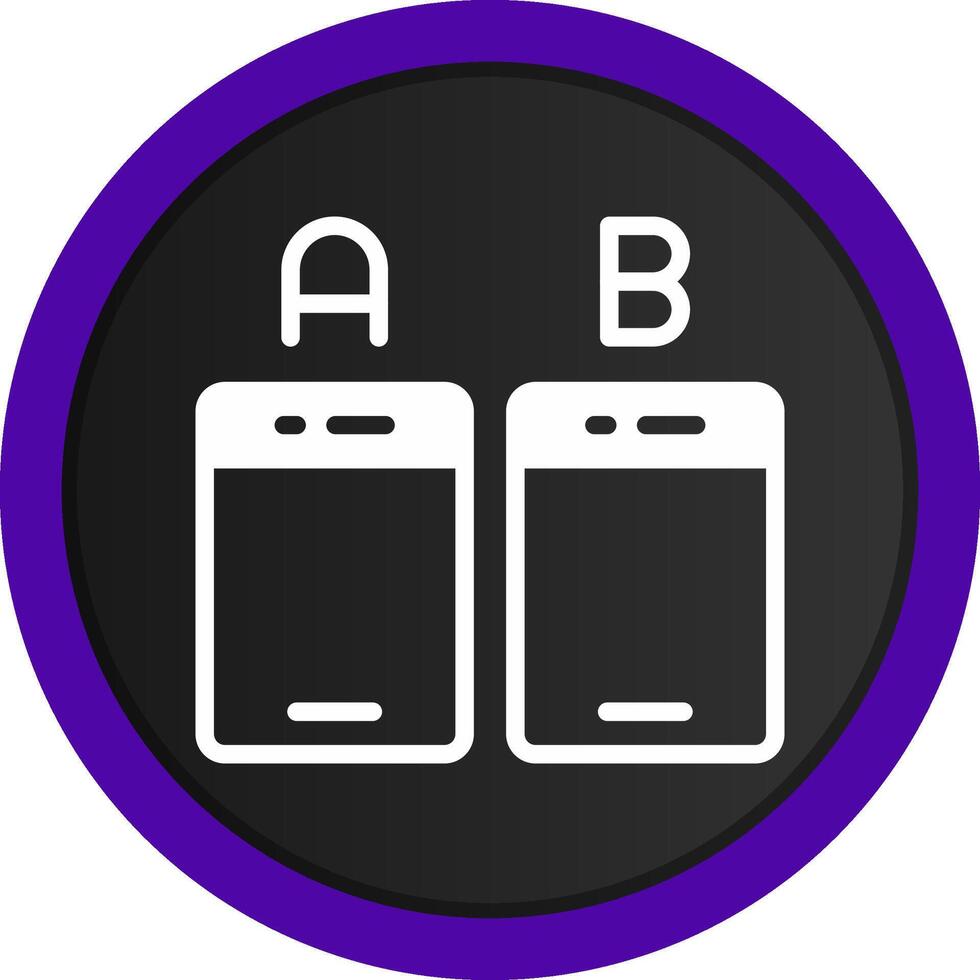 Ab Testing Creative Icon Design vector