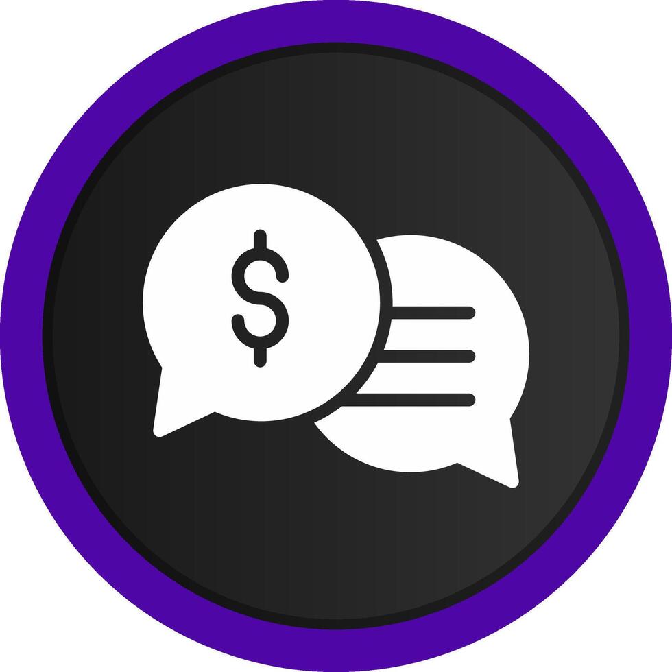 Business Dialog Creative Icon Design vector