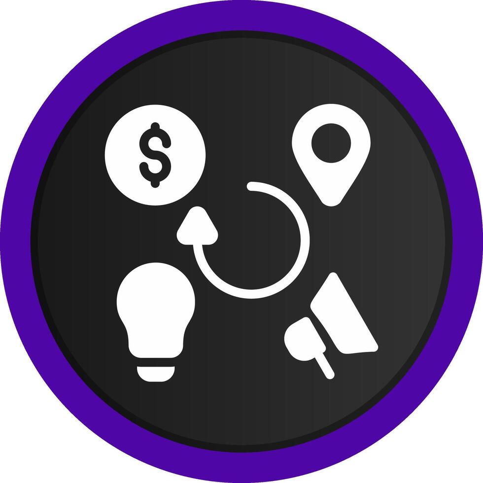 4Ps Creative Icon Design vector