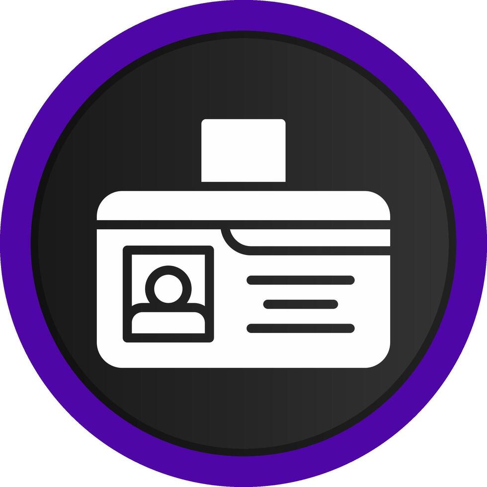 Identification Card Creative Icon Design vector