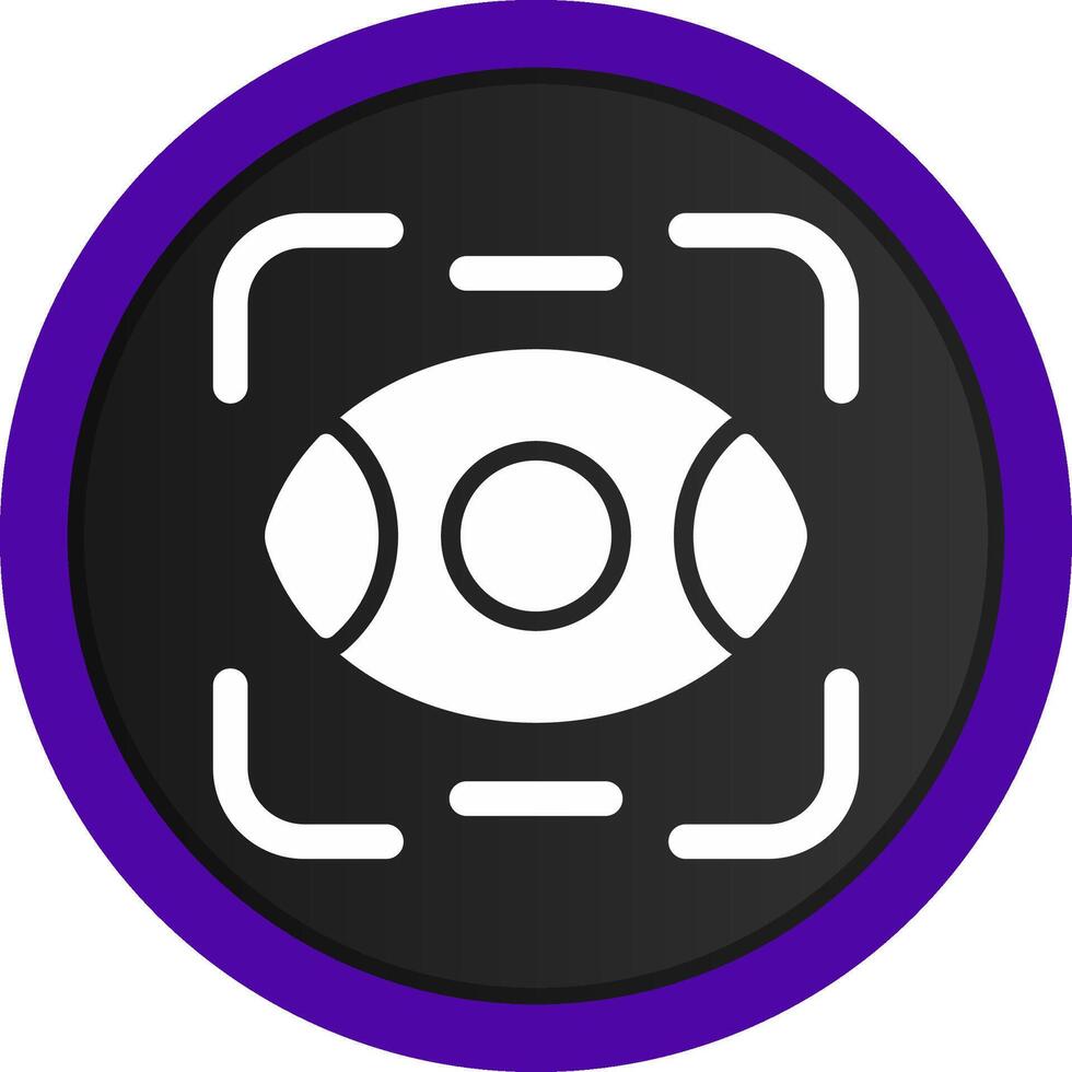 Eye Scanner Creative Icon Design vector