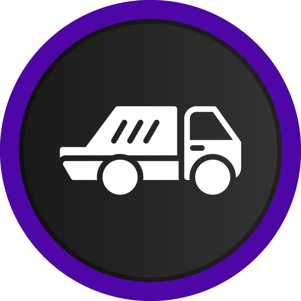 Garbage truck Creative Icon Design vector