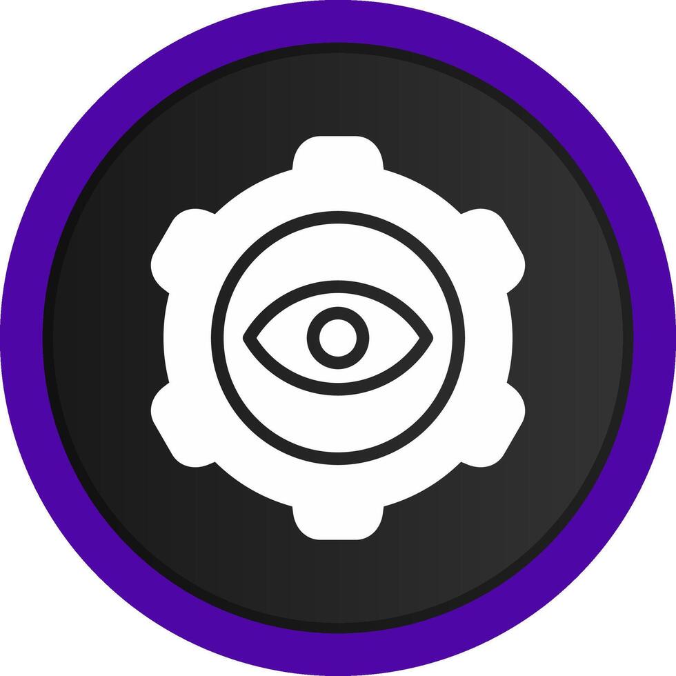 Eye Setting Creative Icon Design vector