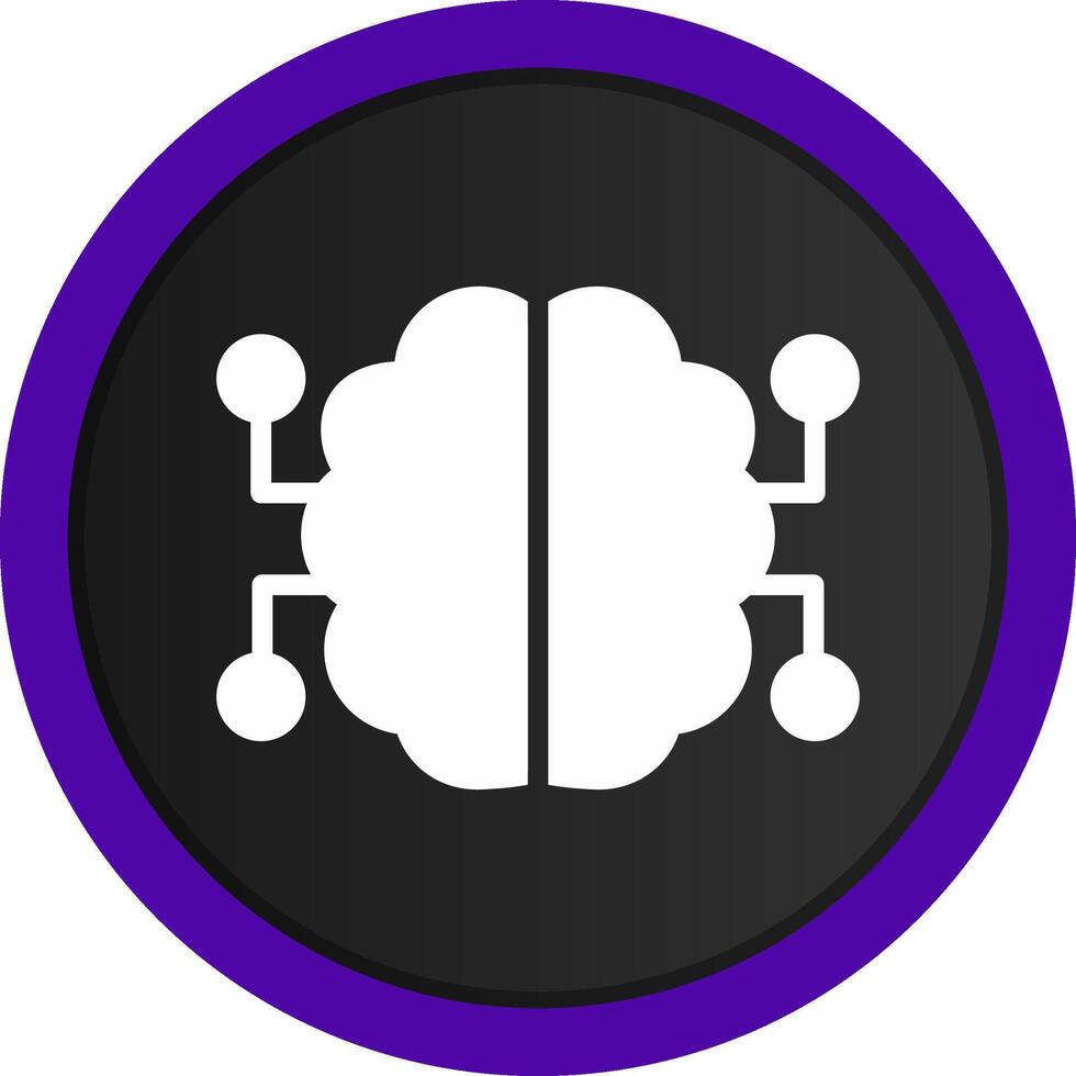 Neurons Circuit Creative Icon Design vector