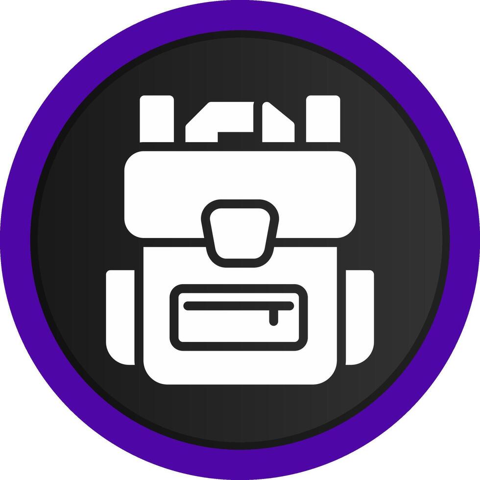 diseño de icono creativo de mochila vector