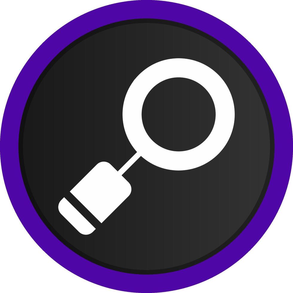 Magnifying Creative Icon Design vector